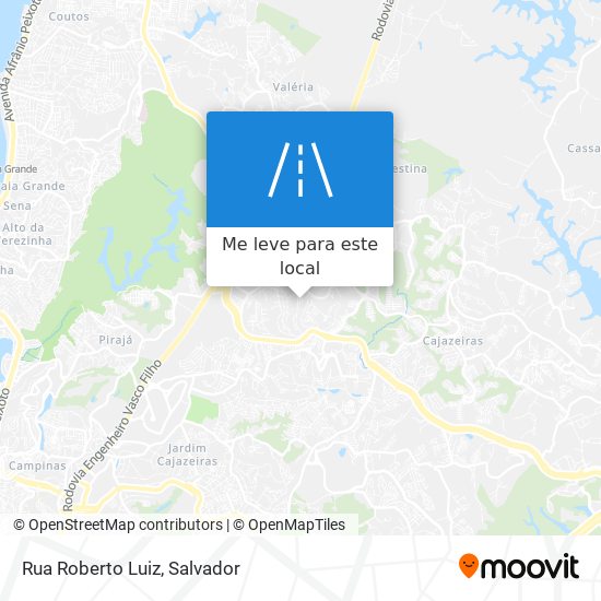 Rua Roberto Luiz mapa