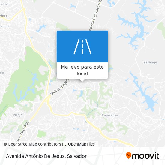 Avenida Antônio De Jesus mapa