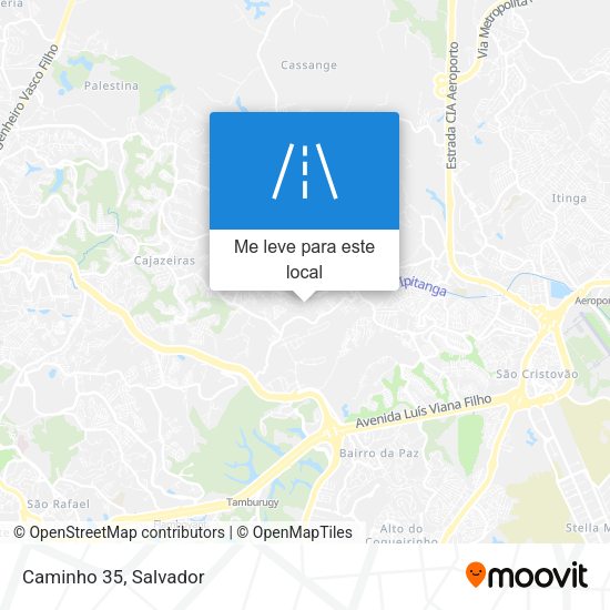Caminho 35 mapa