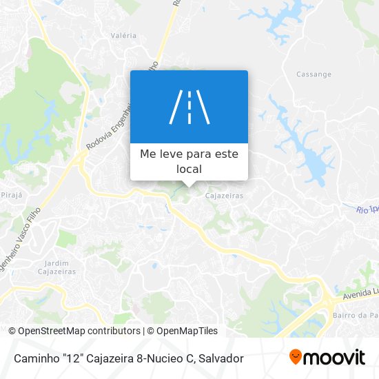 Caminho "12" Cajazeira 8-Nucieo C mapa