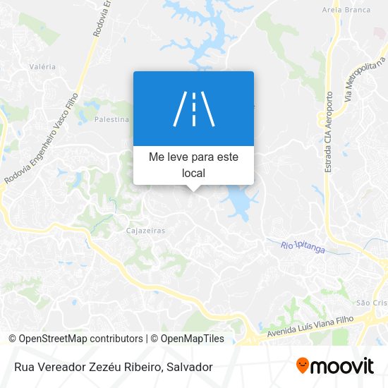 Rua Vereador Zezéu Ribeiro mapa