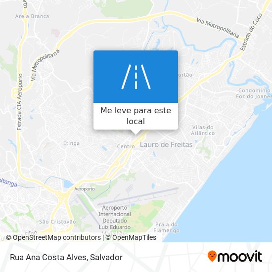 Rua Ana Costa Alves mapa