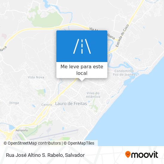 Rua José Altino S. Rabelo mapa