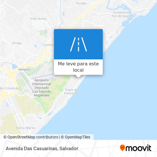 Avenida Das Casuarinas mapa