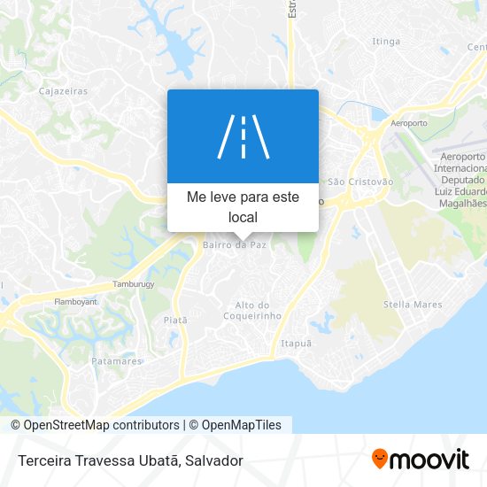 Terceira Travessa Ubatã mapa