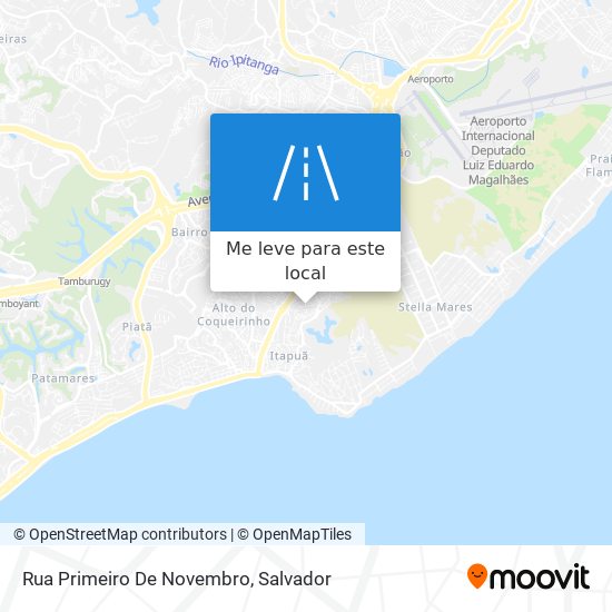 Rua Primeiro De Novembro mapa