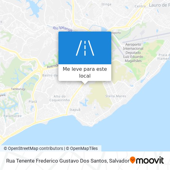 Rua Tenente Frederico Gustavo Dos Santos mapa