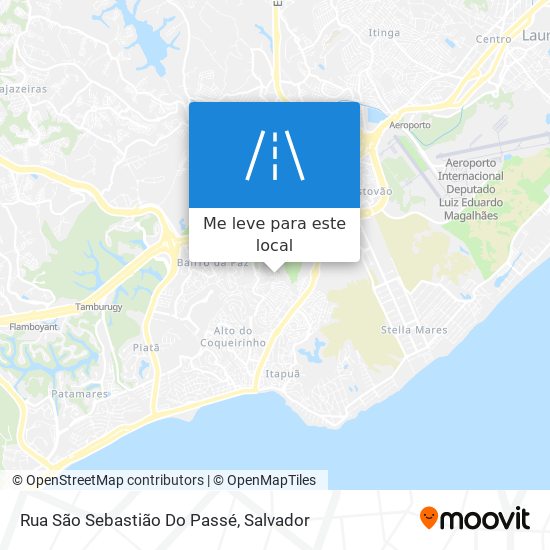 Rua São Sebastião Do Passé mapa