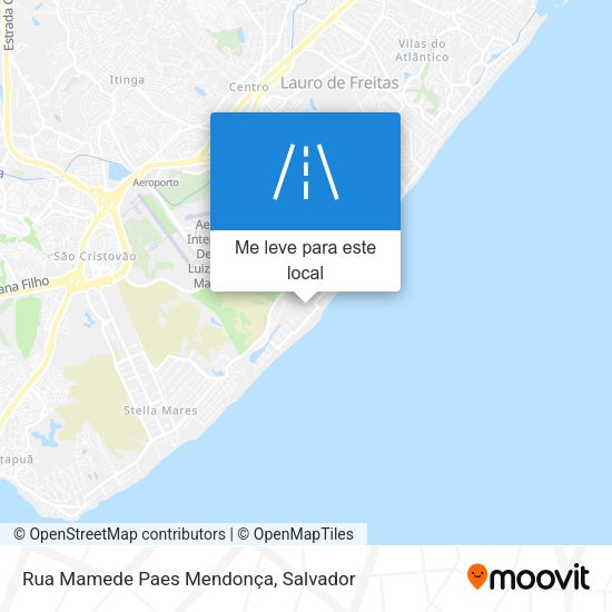 Rua Mamede Paes Mendonça mapa