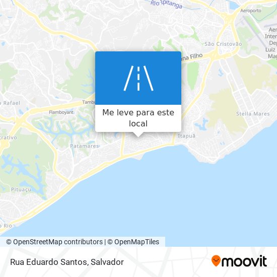 Rua Eduardo Santos mapa