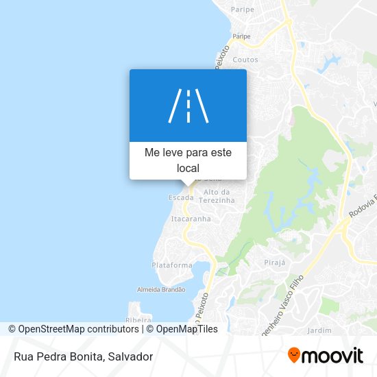 Rua Pedra Bonita mapa