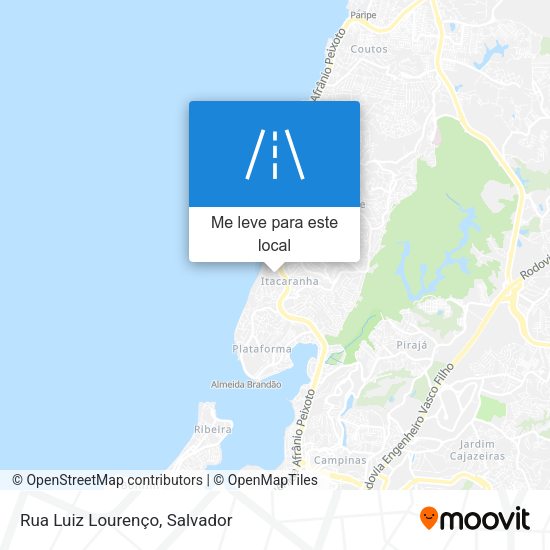 Rua Luiz Lourenço mapa