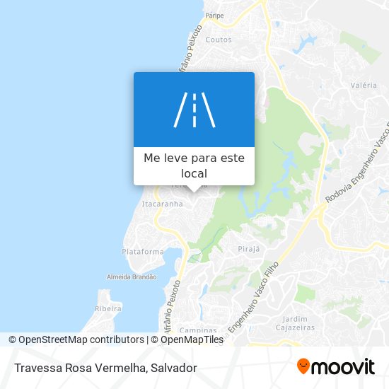 Travessa Rosa Vermelha mapa