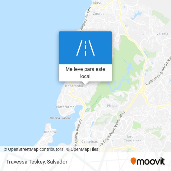 Travessa Teskey mapa