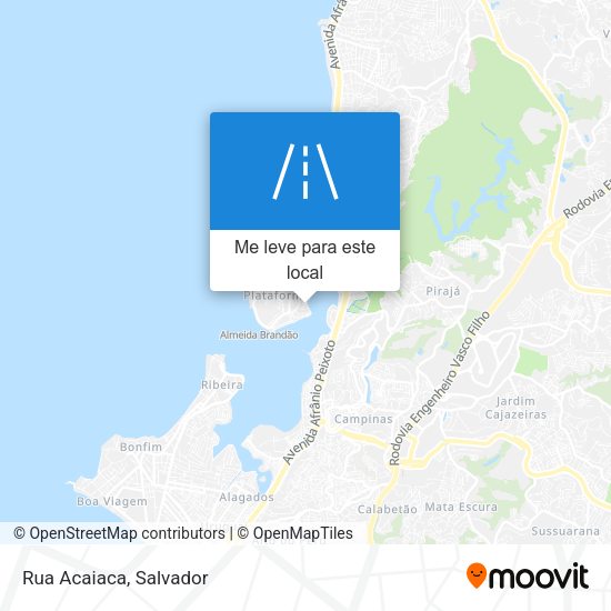 Rua Acaiaca mapa