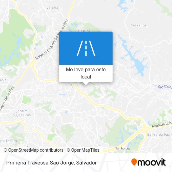 Primeira Travessa São Jorge mapa