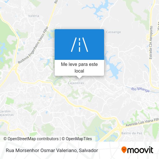 Rua Morsenhor Osmar Valeriano mapa