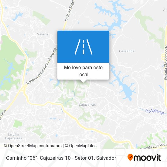 Caminho "06"- Cajazeiras 10 - Setor 01 mapa