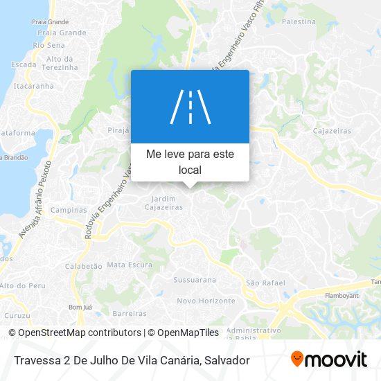 Travessa 2 De Julho De Vila Canária mapa