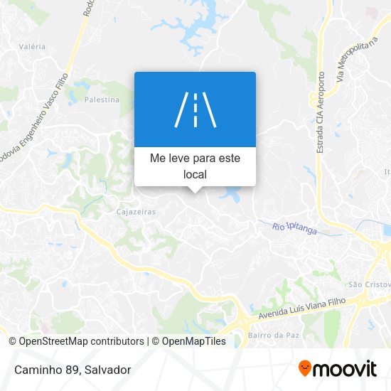 Caminho 89 mapa