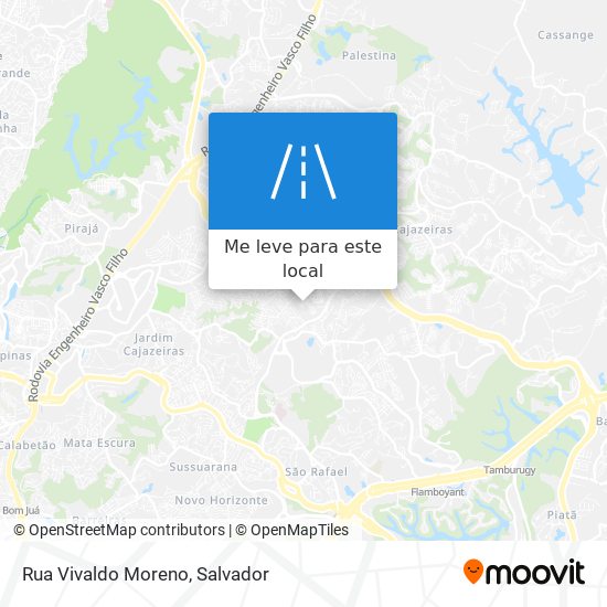 Rua Vivaldo Moreno mapa