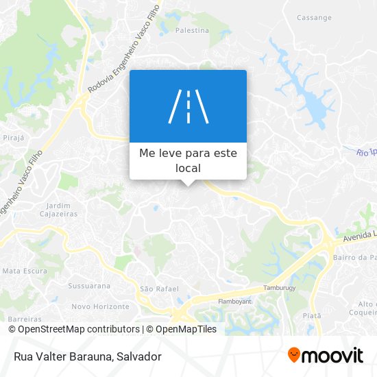 Rua Valter Barauna mapa