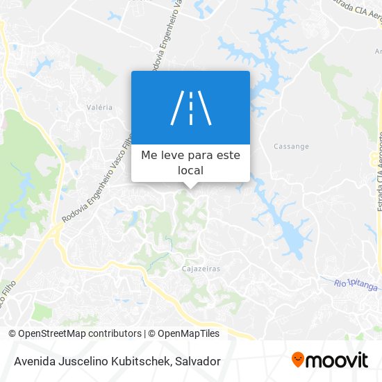 Avenida Juscelino Kubitschek mapa