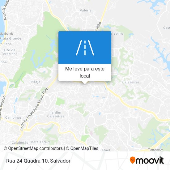 Rua 24 Quadra 10 mapa