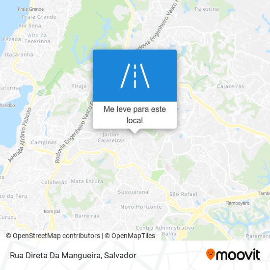 Rua Direta Da Mangueira mapa