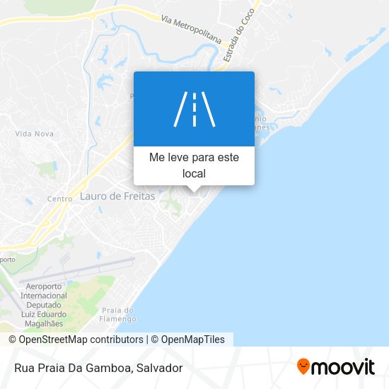 Rua Praia Da Gamboa mapa