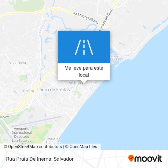 Rua Praia De Inema mapa