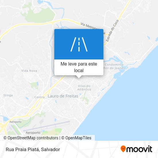 Rua Praia Piatá mapa
