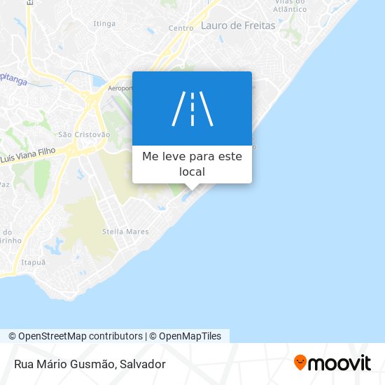 Rua Mário Gusmão mapa