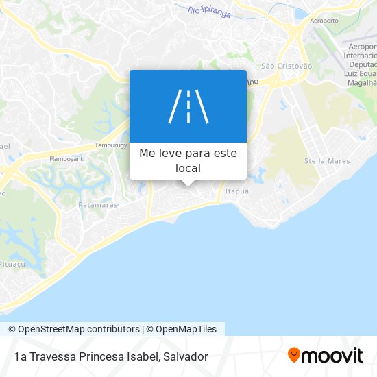 1a Travessa Princesa Isabel mapa