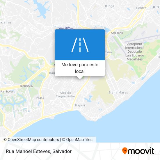 Rua Manoel Esteves mapa
