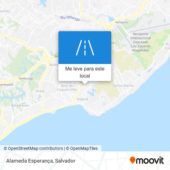 Alameda Esperança mapa