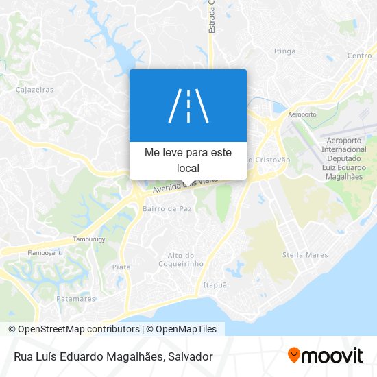Rua Luís Eduardo Magalhães mapa