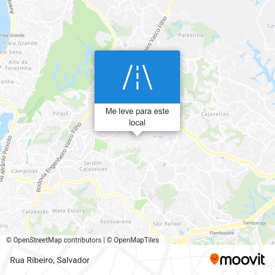 Rua Ribeiro mapa