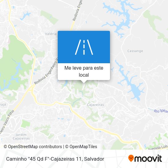Caminho "45 Qd F"-Cajazeiras 11 mapa