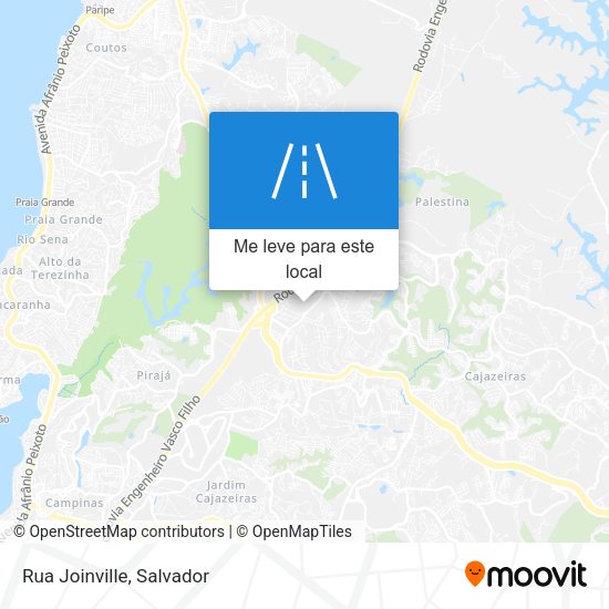 Rua Joinville mapa