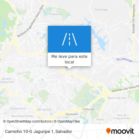 Caminho 10-G Jaguripe 1 mapa