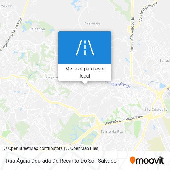 Rua Águia Dourada Do Recanto Do Sol mapa