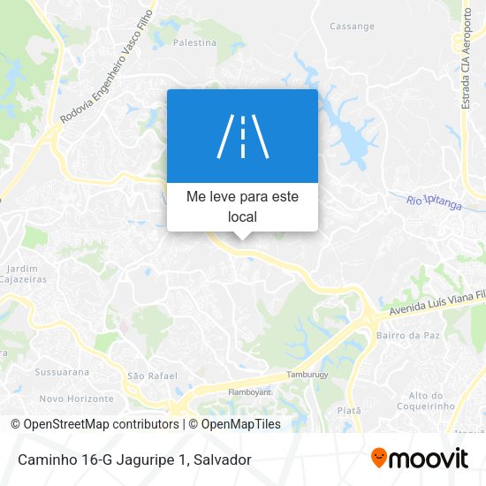 Caminho 16-G Jaguripe 1 mapa