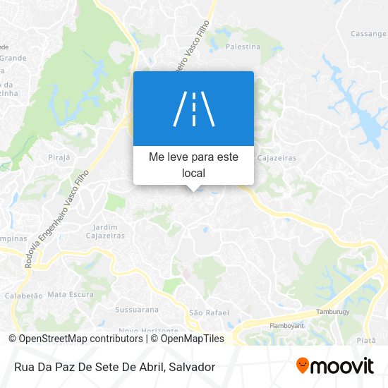 Rua Da Paz De Sete De Abril mapa
