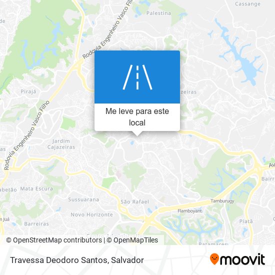 Travessa Deodoro Santos mapa