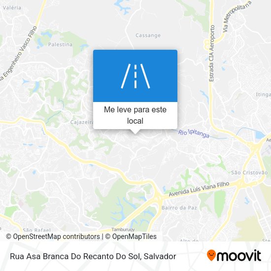 Rua Asa Branca Do Recanto Do Sol mapa