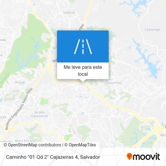 Caminho "01 Qd 2" Cajazeiras 4 mapa