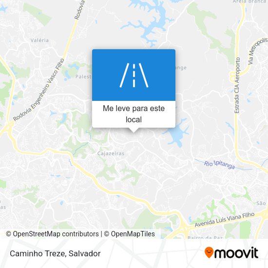 Caminho Treze mapa
