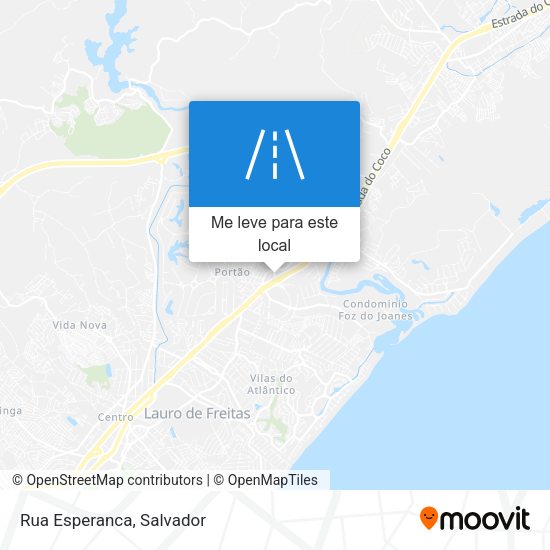 Rua Esperanca mapa