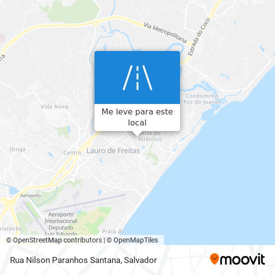 Rua Nilson Paranhos Santana mapa